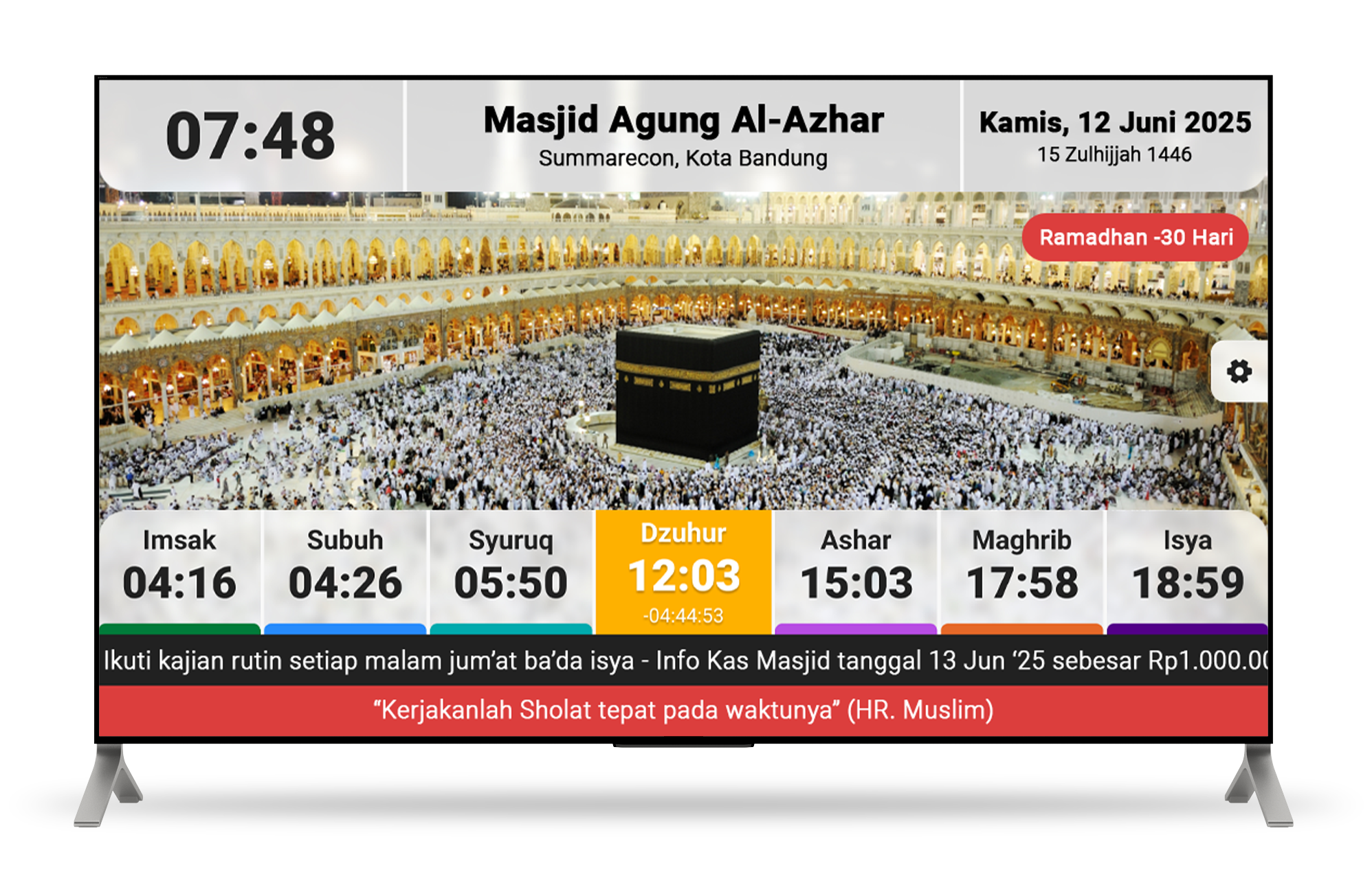 Jam Sholat TV 32